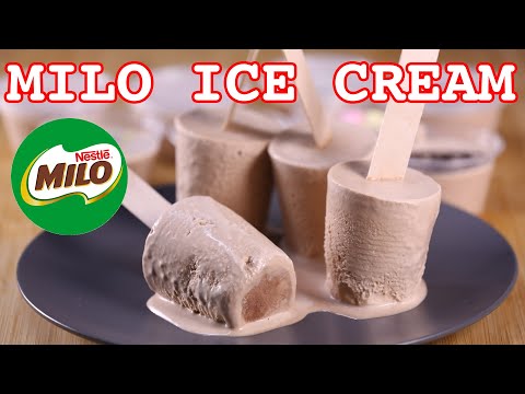 Milo Ice Cream | How to make Milo Ice Cream (no ice cream maker)