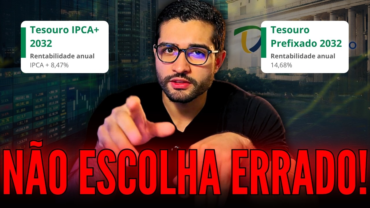 TESOURO IPCA+ 8,5% OU PREFIXADO de 14,8%: qual o melhor investimento para você?