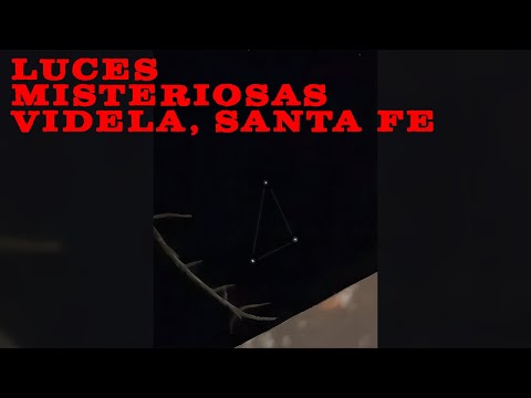 LUCES MISTERIOSAS en forma de TRIÁNGULO capturadas en Santa Fe ARGENTINA