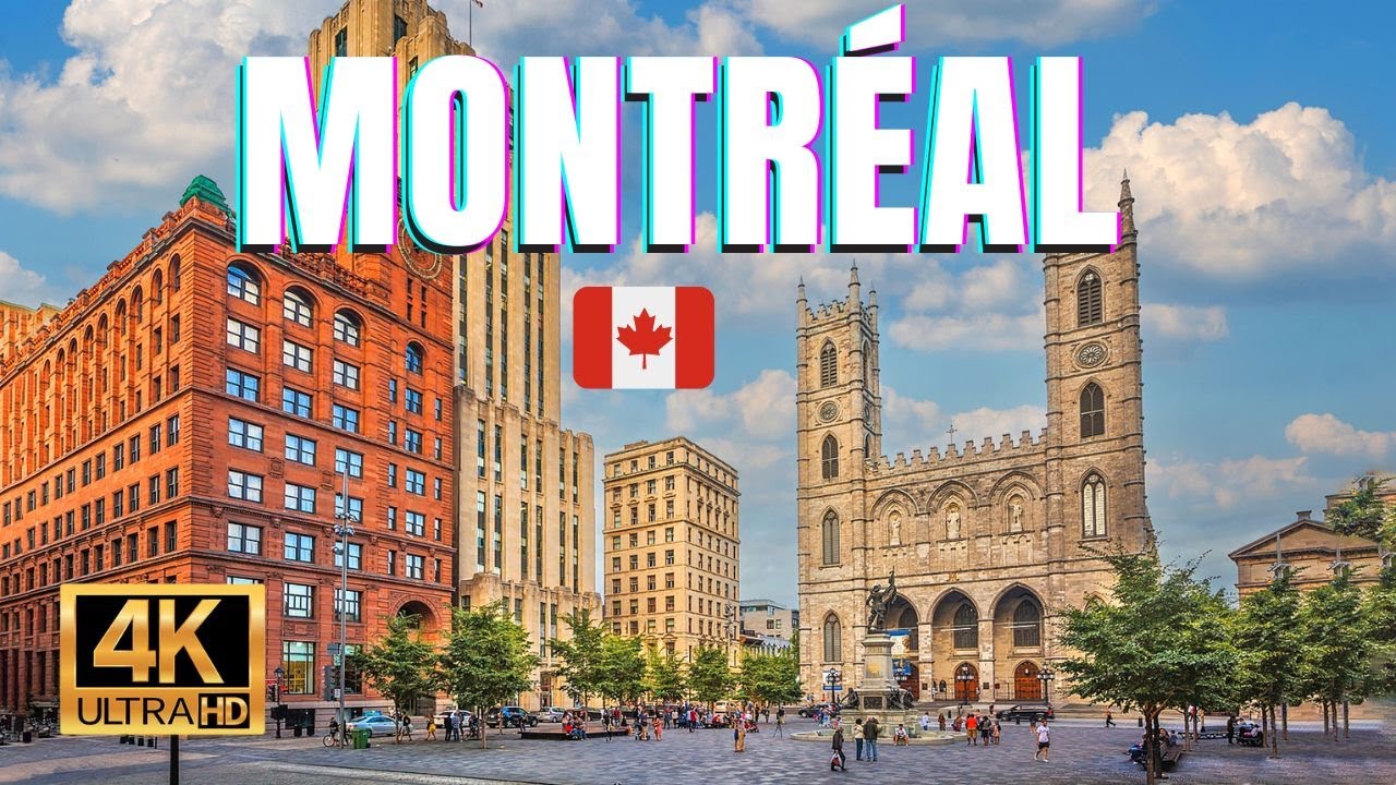 Immersive street-level walking tour through Montreal Old Port, Canada, showcasing authentic urban landscapes, local architecture, and the vibrant atmosphere of the city's neighborhoods