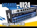 Mesa De Som digital 24 canais Soundcraft Ui 24R Wi-fi Placa de Audio 24c UI24