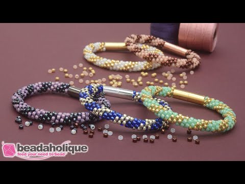 How to Make the Splendid Spiral Kumihimo Bracelet Kits by Beadaholique
