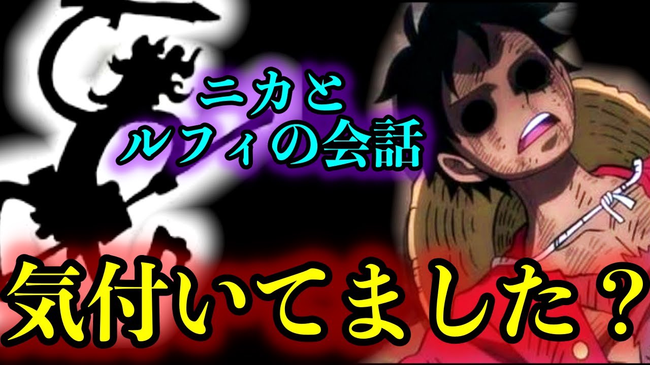 【考察】ニカとルフィが会話していたシーンがあった...!?#onepiece