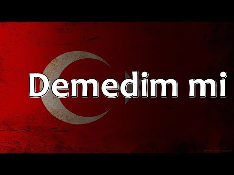 Turkish Folk Song - Demedim mi