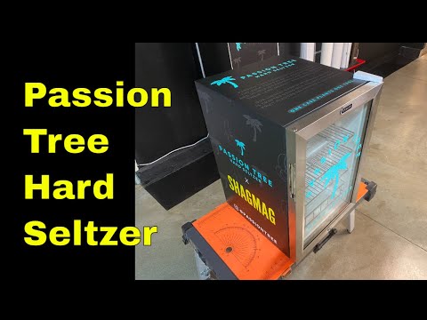 Passion tree hard seltzer mini fridge