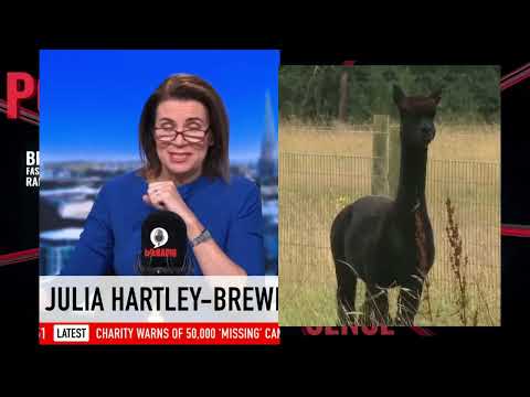 Julia Hartley-Brewer sneezes