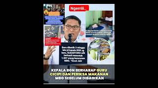 Download lagu KEPALA BGN BERHARAP GURU CICIPI DAN PERIKSA MAKANAN MBG SEBELUM DIMAKAN mp3