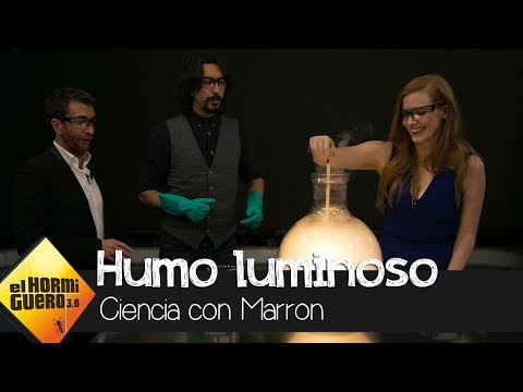 Jessica Chastain descubre el deslumbrante experimento de Marron - El Hormiguero 3.0