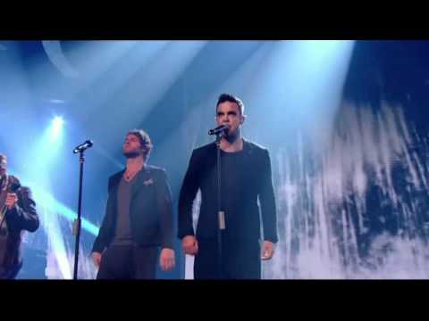 Take That's 1st TV performance re-united with Robbie Williams - X Factor 2010