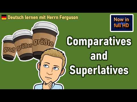German Comparative & Superlative Adjectives: Complete Guide ✅ | B1 Level Grammar Tutorial 💪🏼