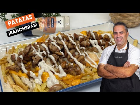 PATATAS RANCHERAS CON POLLO ADOBADO