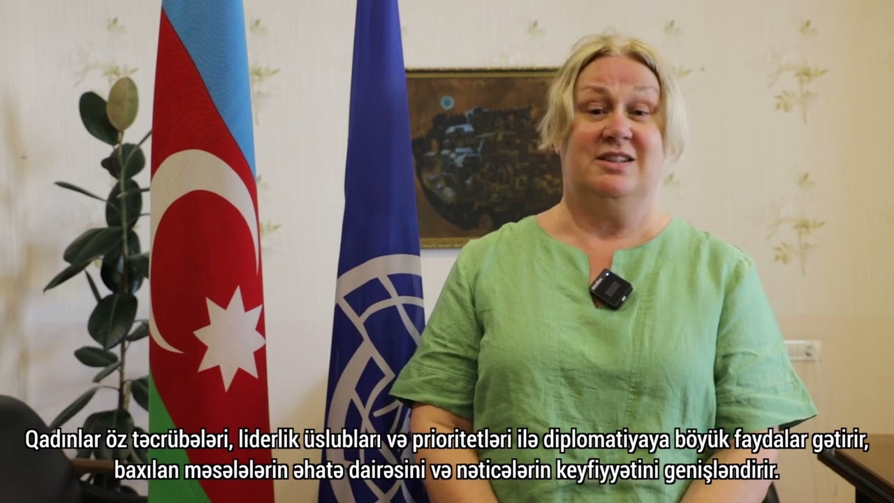Amela Mujagicin Qadınların Diplomatiyada Beynəlxalq Günü ilə əlaqədar videomüraciəti