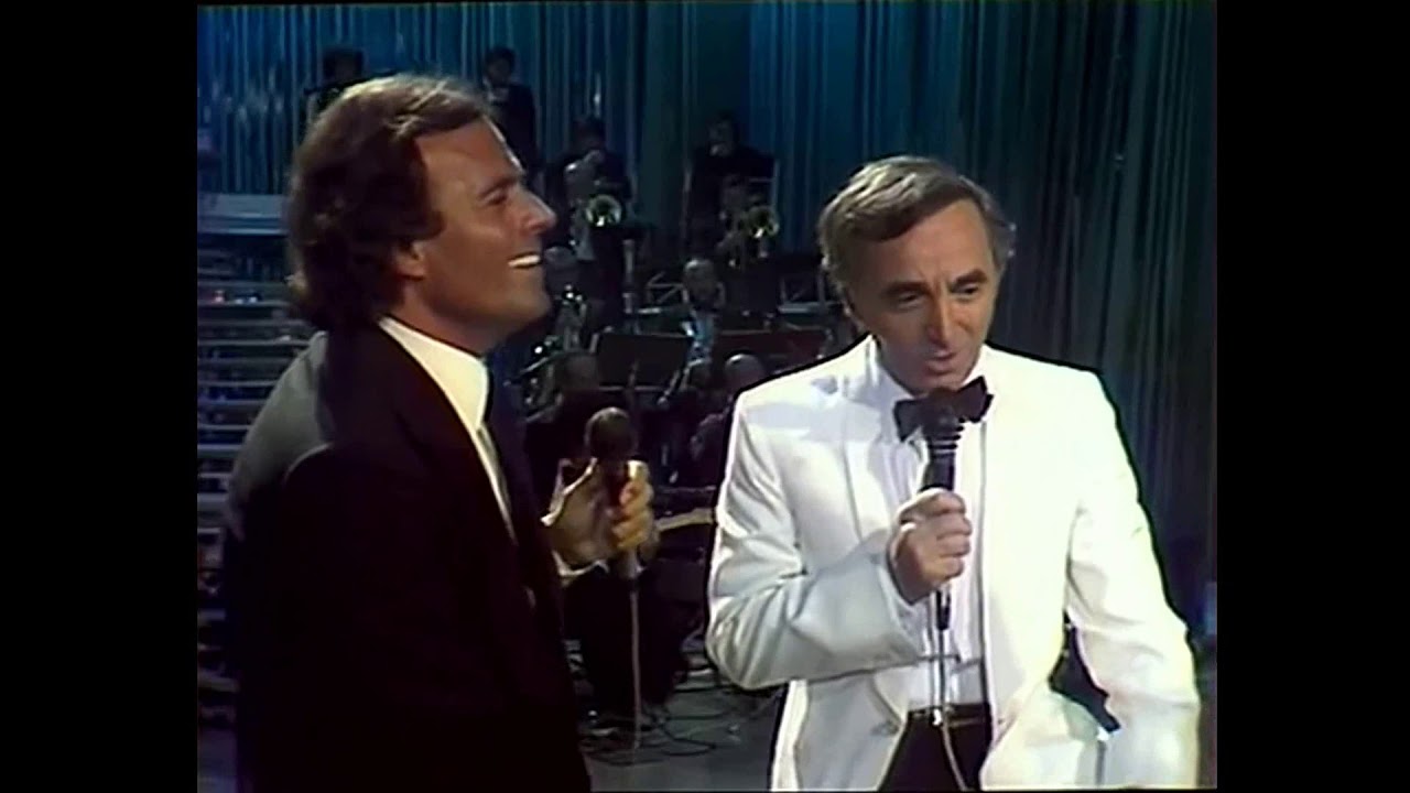 Julio Iglesias Charles Aznavour - Venecia sin ti en español y francés