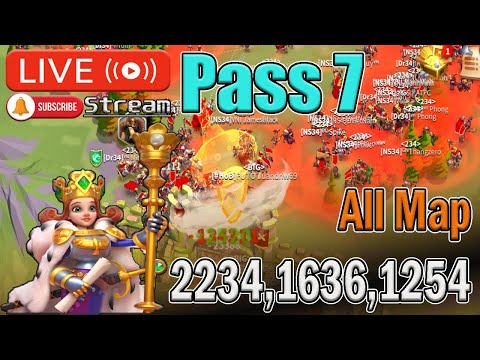 🔴 Open Pass 7 All Cụm KvK HA : 2234/1636/1254/1556 /1994 Rise of Kingdoms