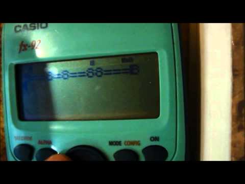 comment regler la calculatrice casio fx 92