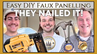 How to Create EASY FAUX PANELLING 🌟 Chateau DIY 🏰 Porcelain TREASURES 💖Chatelains Go Shopping!