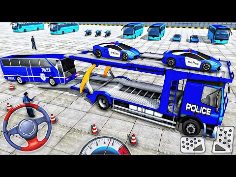 Police Car Transport Plane Sim - Cargo Airplane Police Vehicle - Best Android GamePlay