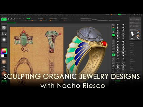 Sculpting Organic Jewelry Designs with ZBrush – Nacho Riesco Gostanza