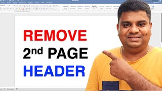 How To Remove Header From 2nd Page In Word