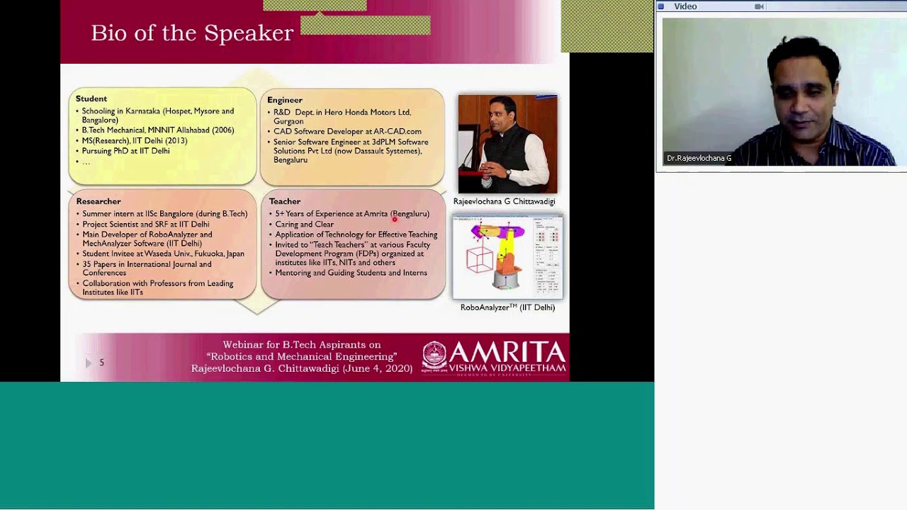 Webinar on Robotics and Mechanical Engineering