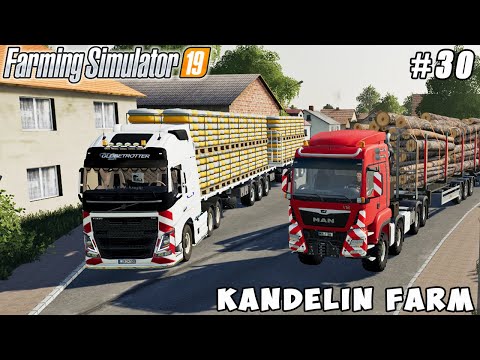 Selling logs and sugar pallets | Kandelin Farm | Farming simulator 19 | Timelapse #30