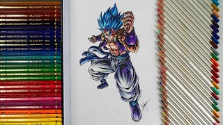 How to Draw Gogeta Using LEADUR Pencil Colors | @LEADURArtSupplies
