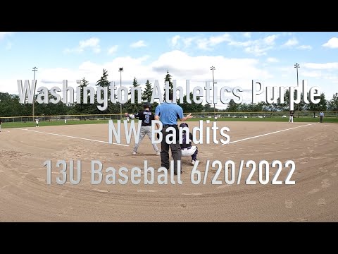 Washington Athletics Purple - NW Bandits (6/20/2022) Baseball 13U