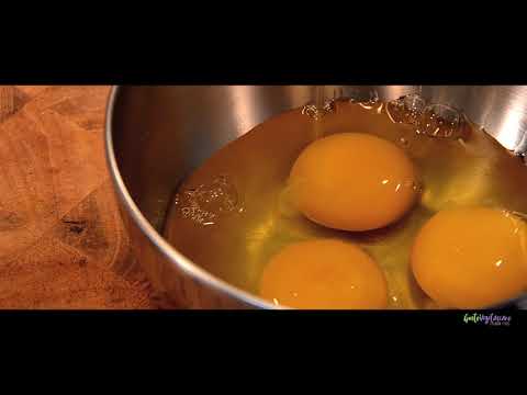 Flan alle bietole con crema di carote e curcuma - Chards flan with carrot and curcuma cream