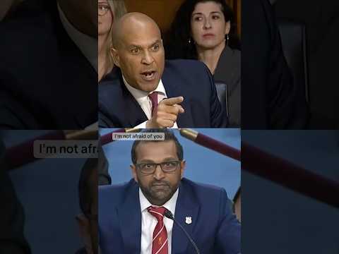 N.J. Sen. Cory Booker tears into FBI director over Epstein files, Charlie Kirk investigation