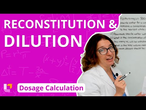 Reconstitution and Dilution: Dosage Calculation | @LevelUpRN