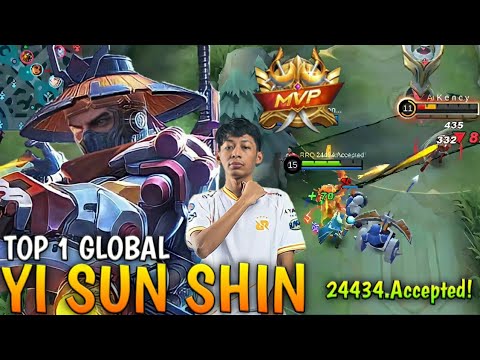 RRQ BLESS YSS 100% Unstoppable [ TOP 1 GLOBAL YI SUN SHIN ] ~ 24434.Accepted! ~ mobile Legends