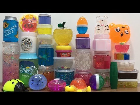 STORE BOUGHT SLIME & PUTTY REVIEW - MIXING ALL MY SLIME ! SATISFYING VIDEO 29