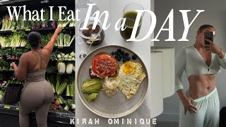 what I eat in a day to tone up | high protein + healthy meals | easy home recipes | kirah ominique