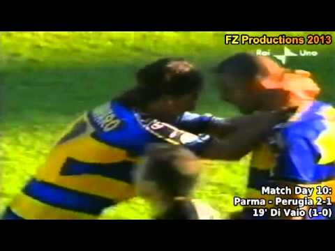 Serie A 2001-2002, day 10 Parma - Perugia 2-1 (Di Vaio 1st goal)