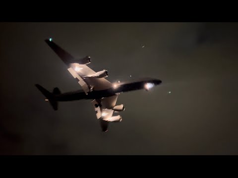 Samaritans Purse DC-8 Flying over