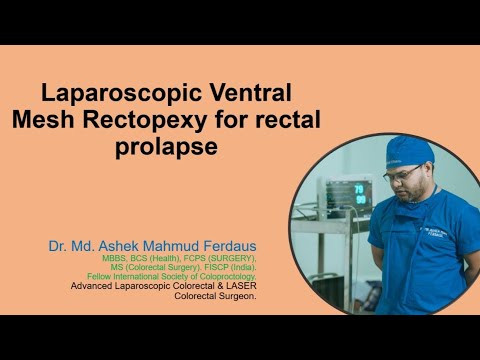 Laparoscopic ventral mesh rectopexy
