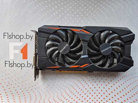 фото видеокарта gigabyte gtx1050ti 4gb ddr5 128bit (gv-n105twf2oc-4gd) 0