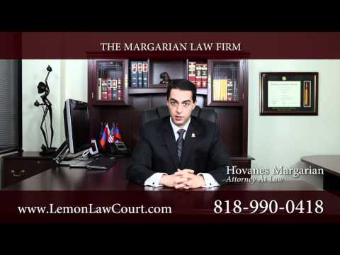 CA Lemon Law Summary

For more specific information about the CA Lemon Law please watch the entire series of videos by Hovanes Margarian, Esq.  You may also obtain more information at www.LemonLawCourt.com or by calling us at 818.990.0418.