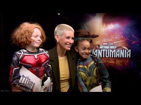 Mini Ant-Man and The Wasp meet Paul Rudd, Evangeline Lilly and Kathryn Newton
