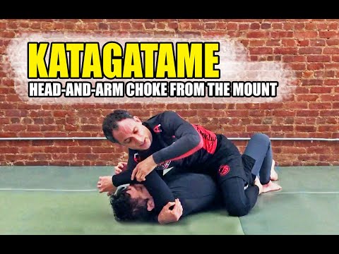 Katagatame (Head and Arm Choke) from Mount - No Gi BJJ / Jiu-Jitsu