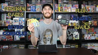 Pokemon Cards & Retro Consoles! Flea Market Haul 5-19-18