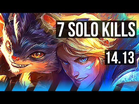 RUMBLE vs EZREAL (MID) | 13/1/3, 7 solo kills, Legendary, 700+ games | EUW Grandmaster | 14.13