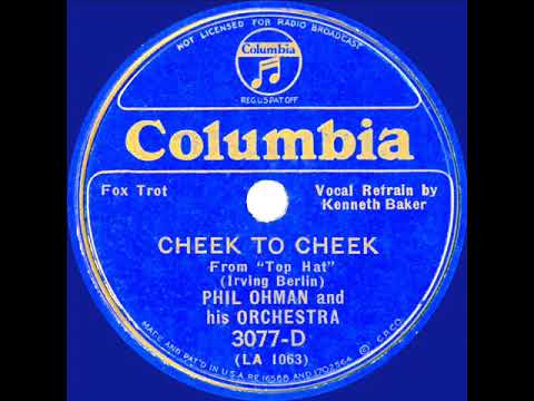 1935 Phil Ohman - Cheek To Cheek (Kenny Baker, vocal)