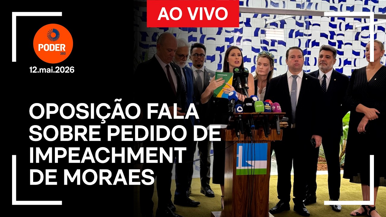 Ao vivo: oposição apresenta novo pedido de impeachment contra Moraes