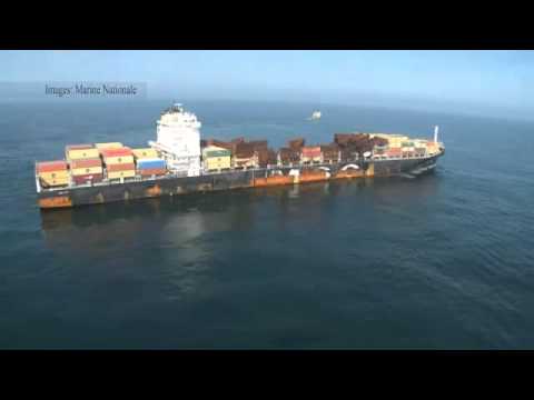 Fire-ravaged MSC Flaminia towed towards Germany