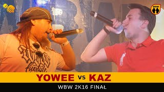 Kaz 🆚 Yowee 🎤 WBW 2016 Finał (freestyle rap battle)