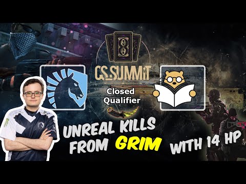 Unreal kills from Grim with 14 HP, Liquid vs Bad News Bears, cs_summit 8