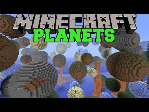 PopularMMOs - Minecraft: PLANET MOD (TONS OF MINI PLANETS TO EXPLORE!) Mod Showcase