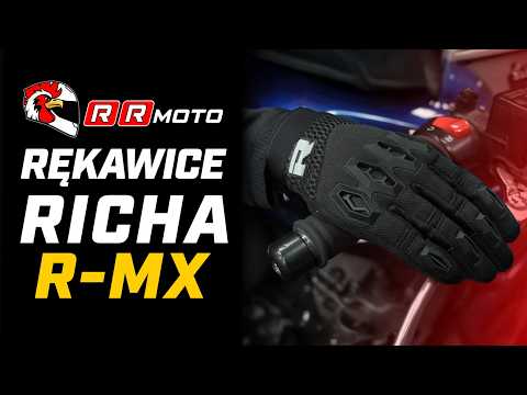 RICHA R_MX _ lekkie rękawice motocyklowe na lato _ wentylacja i komfort w ciepłe dni