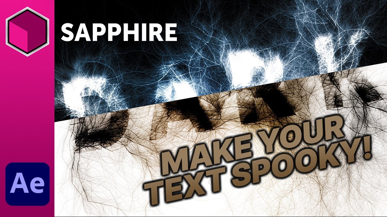 Modern Design & Typography Techniques with Sapphire: Spooky Horror Text